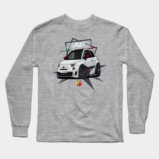 FIAT 500 ABARTH Long Sleeve T-Shirt by RCJM_Cartoons